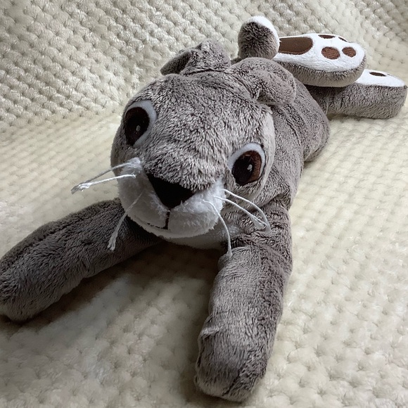 IKEA Vandring Plush Hare Bunny Rabbit Floppy Stuffed Animal Toy Embroidered Eyes - Picture 2 of 8